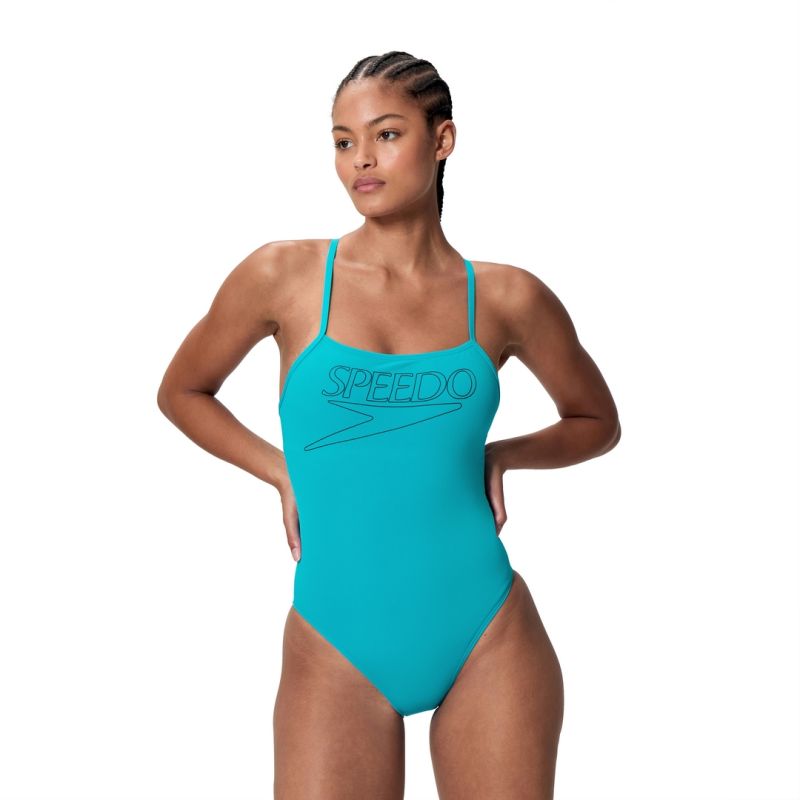 Strój kąpielowy damski Speedo End+ Logo Thin Strap