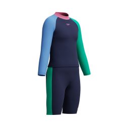 Strój kombinezon do wody dla dzieci Speedo L/S Clrblk Rash & Jmr Set