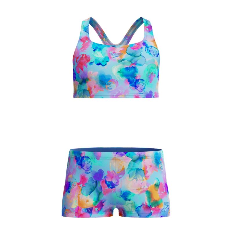 Strój kąpielowy dziewczęcy Speedo Print Racerback 2Pc