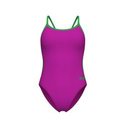 Strój kąpielowy damski Arena W Swimsuit Lace Back Solid