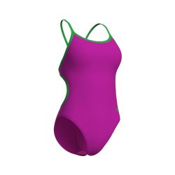 Strój kąpielowy damski Arena W Swimsuit Lace Back Solid