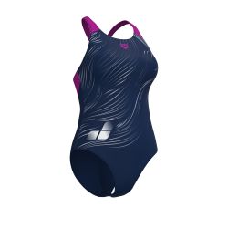 Strój kąpielowy damski Arena Foliage Swim Msuit V Back Lb