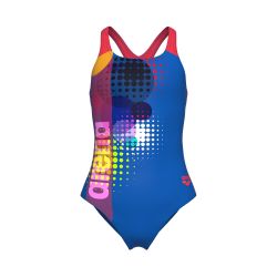 Strój kąpielowy dziewczęcy Arena Dots Swim Msuit Swim Pro Back