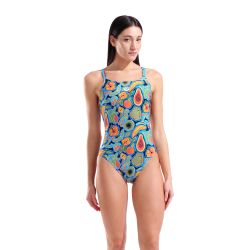 Strój kąpielowy damski Arena Fruits Swim Msuit Lace Plus Back