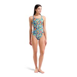 Strój kąpielowy damski Arena Fruits Swim Msuit Lace Plus Back