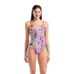 Strój kąpielowy damski Arena Paintinswim Msuit Lace Back
