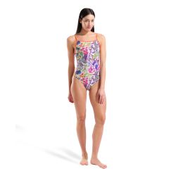 Strój kąpielowy damski Arena Paintinswim Msuit Lace Back