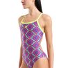 Strój kąpielowy damski Arena Floral Swim Msuit Challenge Back