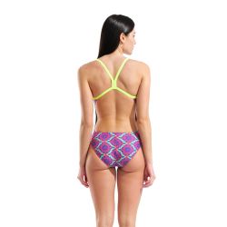 Strój kąpielowy damski Arena Floral Swim Msuit Challenge Back