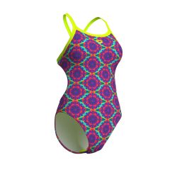 Strój kąpielowy damski Arena Floral Swim Msuit Challenge Back