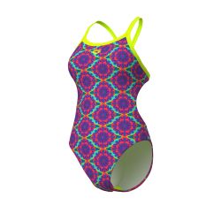 Strój kąpielowy damski Arena Floral Swim Msuit Challenge Back
