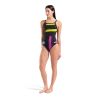 Strój kąpielowy damski Arena Grid Swim Msuit Lightdrop Back