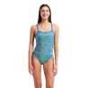Strój kąpielowy damski Arena Snakeskin Swim Msuit Challengeback