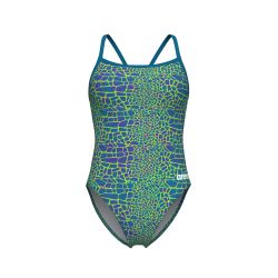 Strój kąpielowy damski Arena Snakeskin Swim Msuit Challengeback