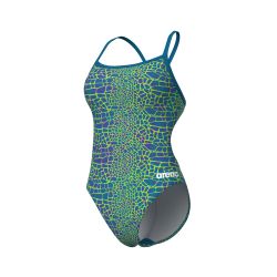 Strój kąpielowy damski Arena Snakeskin Swim Msuit Challengeback