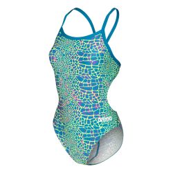 Strój kąpielowy damski Arena Snakeskin Swim Msuit Challengeback
