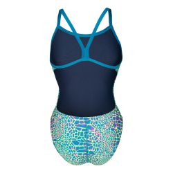 Strój kąpielowy damski Arena Snakeskin Swim Msuit Challengeback