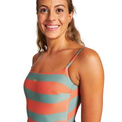 Strój kąpielowy Arena W ALLOVER U BACK ONE PIECE 