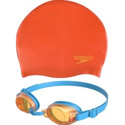 Zestaw czepek okulary pływackie Speedo Jet Junior Swim Set