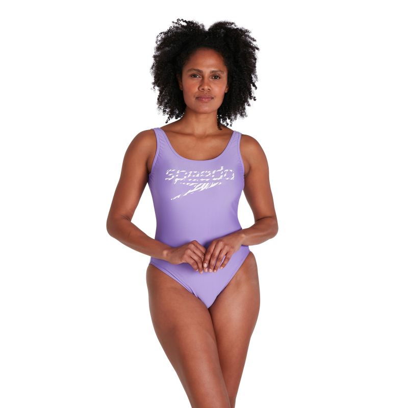 Strój kąpielowy Speedo Logo Deep U-Bk Hi Leg 1Pc